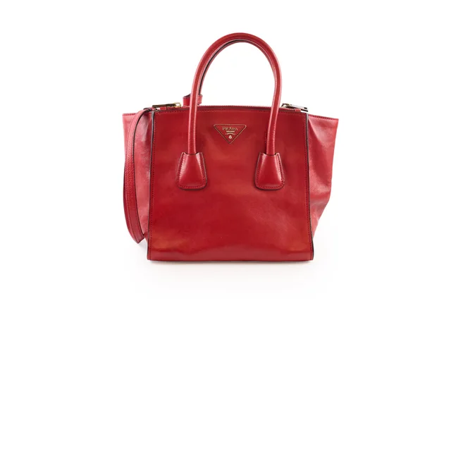 Prada Tote Red in Red Leather from The Purse Affair