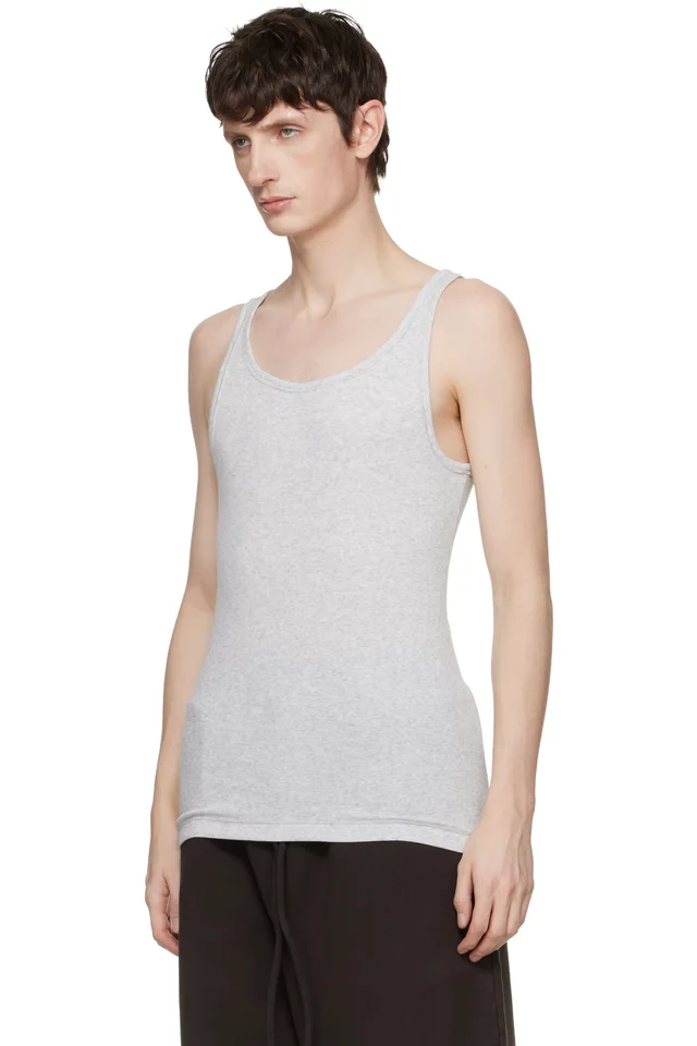 Three-Pack Multicolor Skims Cotton Rib Tank Tops, photo 4 of 6 from SSENSE