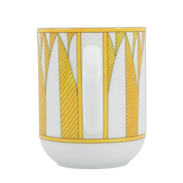 Soleil de HERMES NO2 Mug Yellow/WhiteP046131P Porcelain in Yellow from GALLERY RARE, photo 2 of 9
