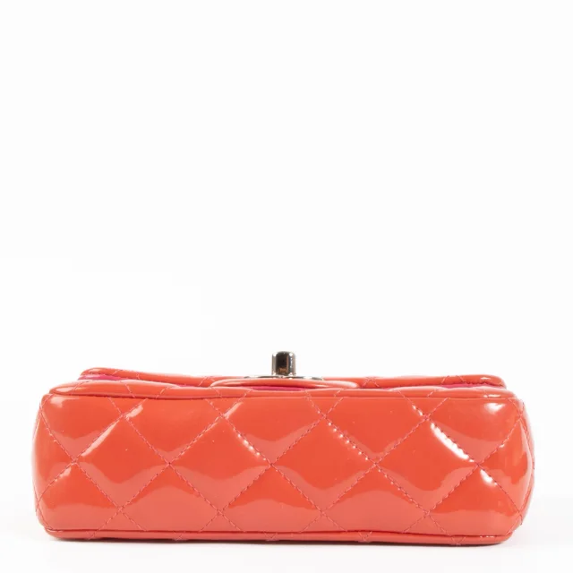 Chanel Red Patent Extra Mini Classic Flap Bag in Red Patent leather from Labellov, photo 5 of 9
