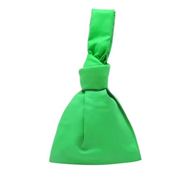 Green Bottega Veneta MIni Nappa The Twist Handbag in Green Nappa leather from Designer Revival