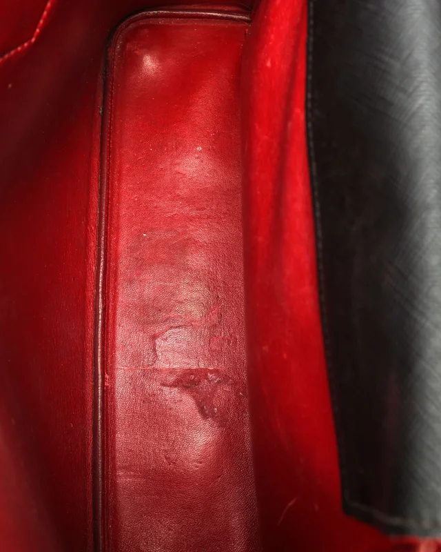 Prada Large Saffiano Double Bag in Saffiano leather from A Retro Tale, photo 12 of 14