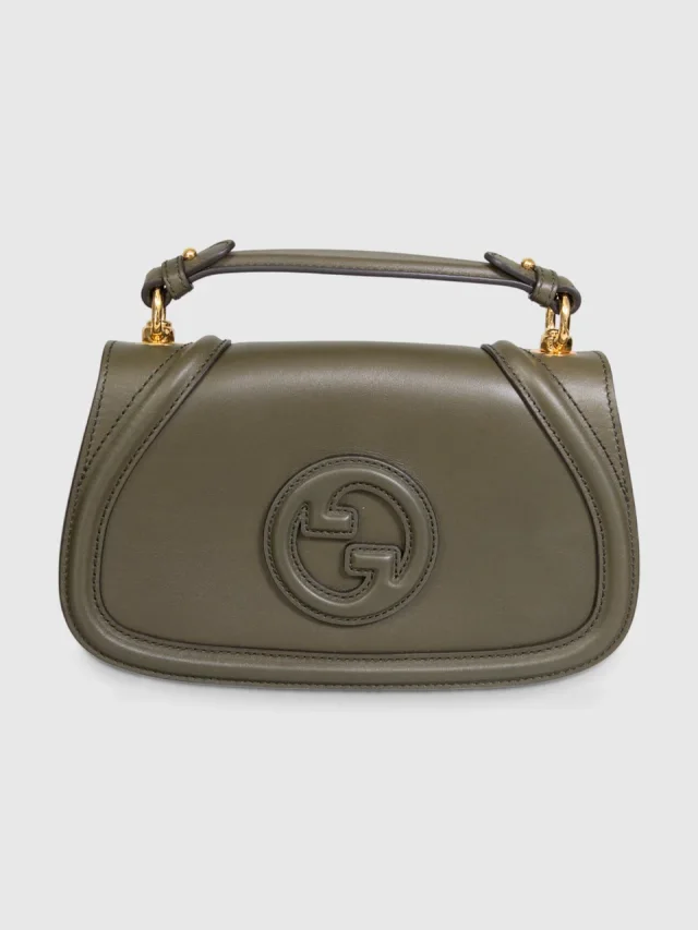 Gucci Khaki Leather Blondie Bag from Csd