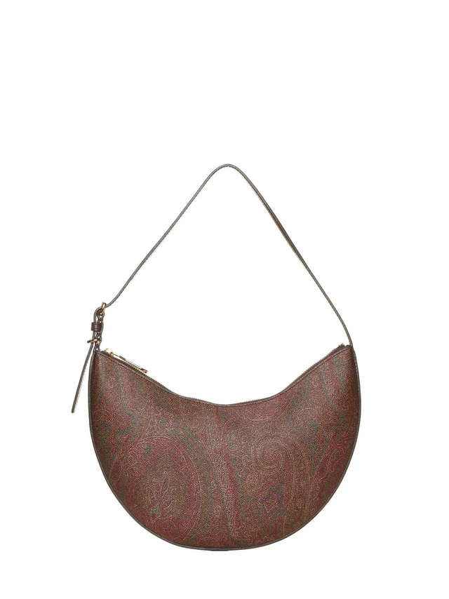 Etro Paisley Jacquard Hobo Bag Multicolour Cotton in Leather from HEWI