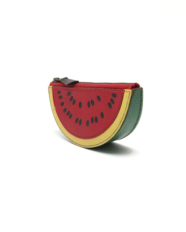 Hermès Tutti Frutti Watermelon Coin Purse in Leather from A Retro Tale, photo 2 of 2