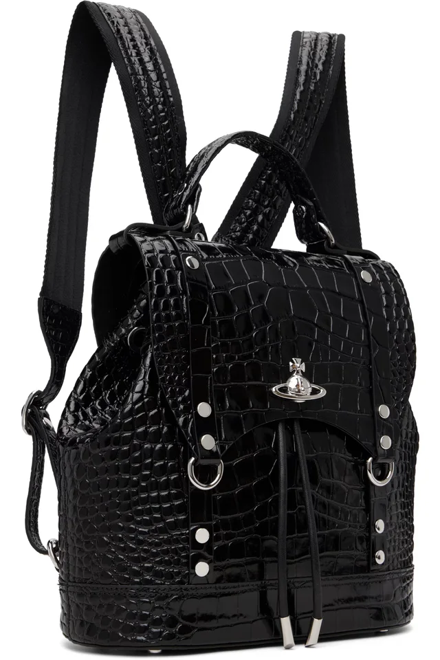 Vivienne Westwood Black Max Small Backpack, photo 2 of 4 from SSENSE