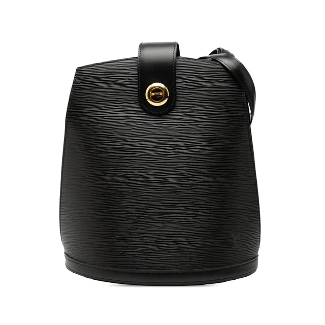 Black Louis Vuitton Epi Cluny Shoulder Bag in Black Leather from Designer Revival