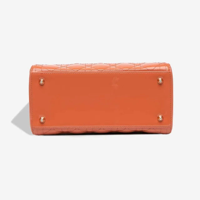 Dior Lady Medium Patent Orange in Orange Patent leather from SACLÀB, photo 4 of 7