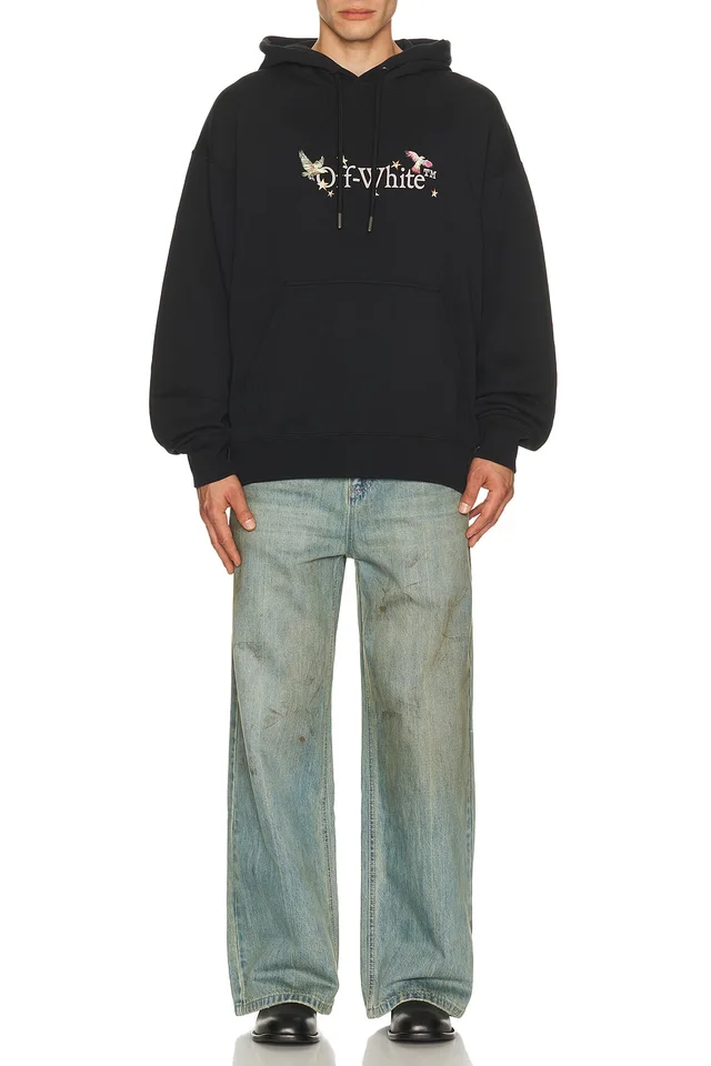 OFF-WHITE Dream Arrow Skate Hoodie in Black, photo 4 of 5 from REVOLVE (Canada)
