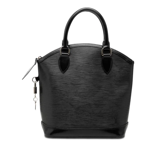 Black Louis Vuitton Epi Lockit Vertical Handbag in Black Leather from Designer Revival