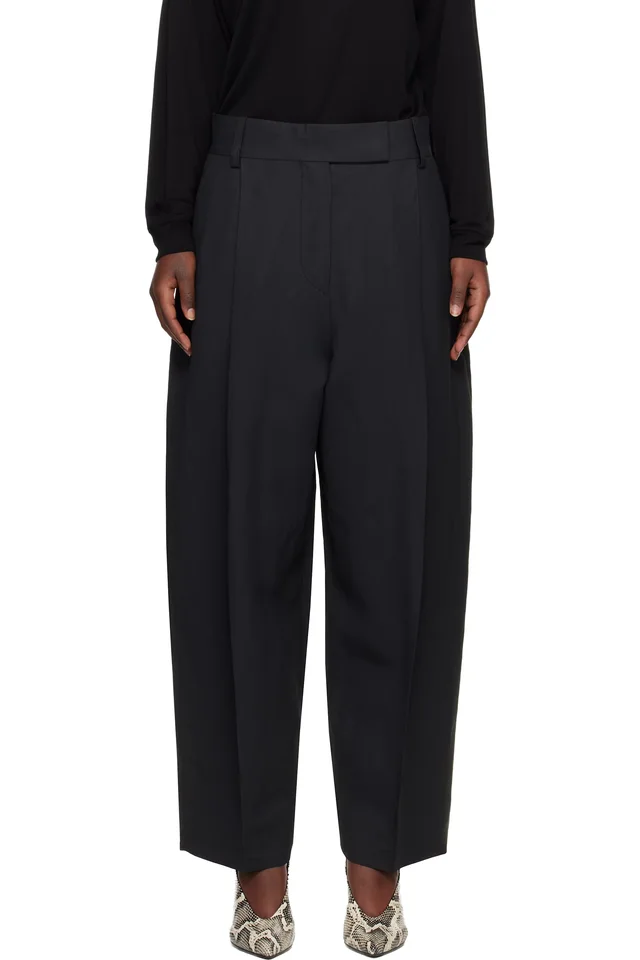 Black Nasser Trousers, image 1 of 1 from SSENSE