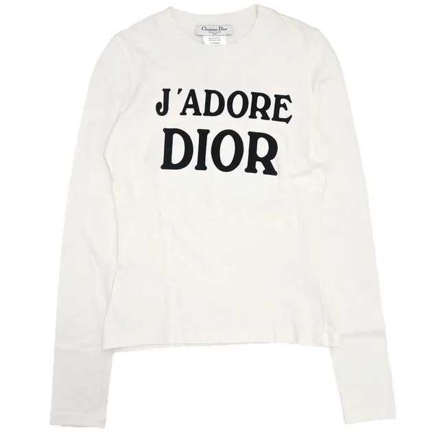 Dior 2001 Long Sleeve T-shirt White #38 in White from AMORE Vintage Tokyo