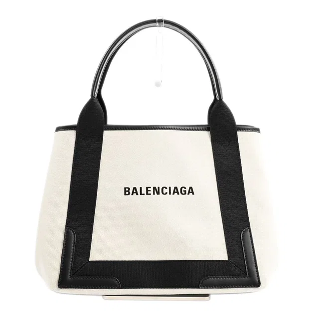 Balenciaga Tote Bag Navy Cabas in Navy Canvas from The Reluxe
