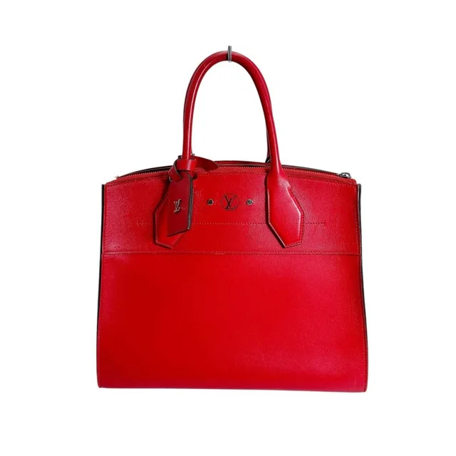 Louis Vuitton Handbag City Steamer PM Red in Red from The Reluxe