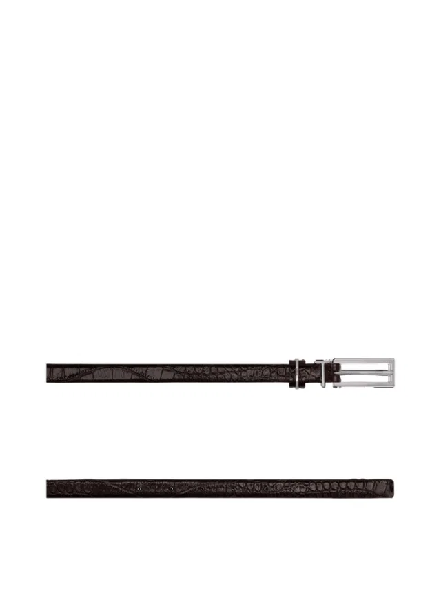 Tom Ford T Loop Belt — Black Calf Leather in Black Calfskin from HEWI