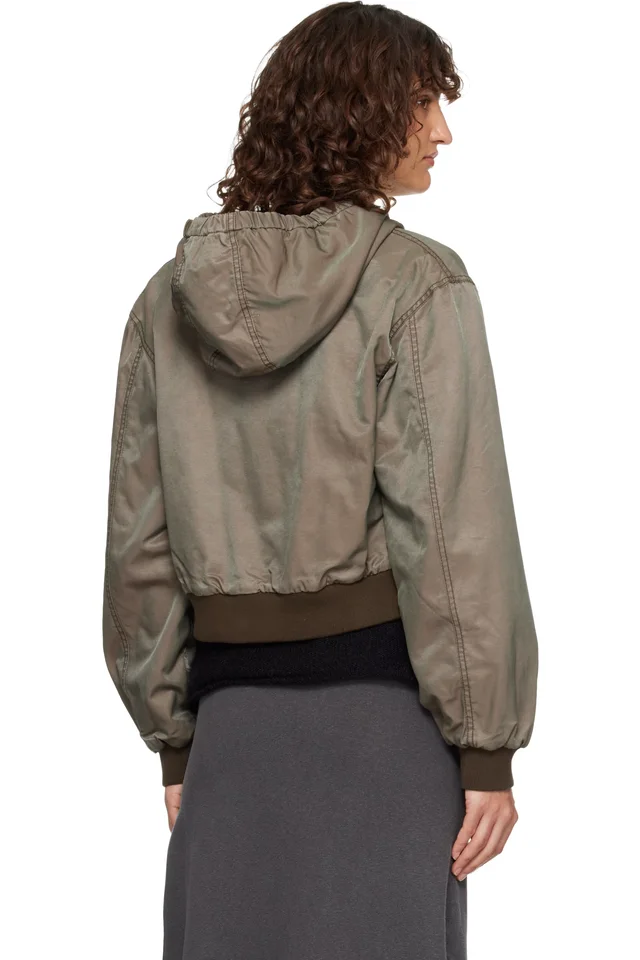 OUR LEGACY Khaki Coastal Bomber Jacket, photo 3 of 4 from SSENSE