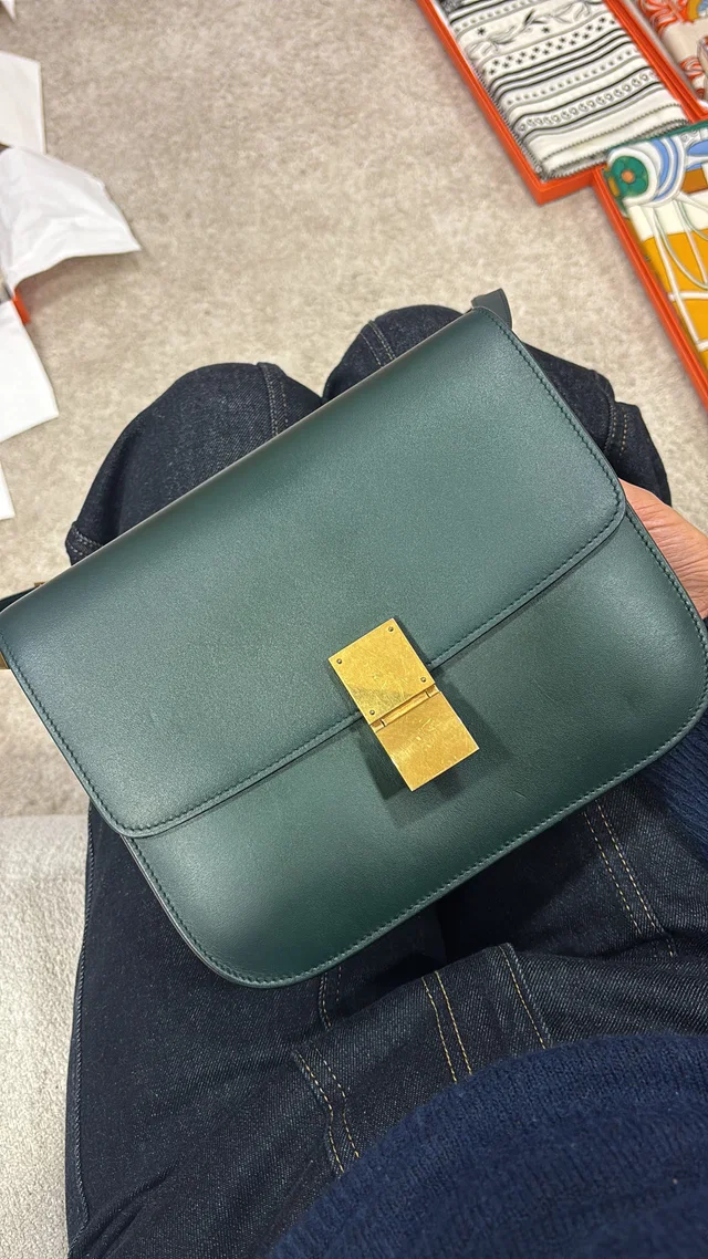 Chanel Celine dark green box in Green from Luxury Promise
