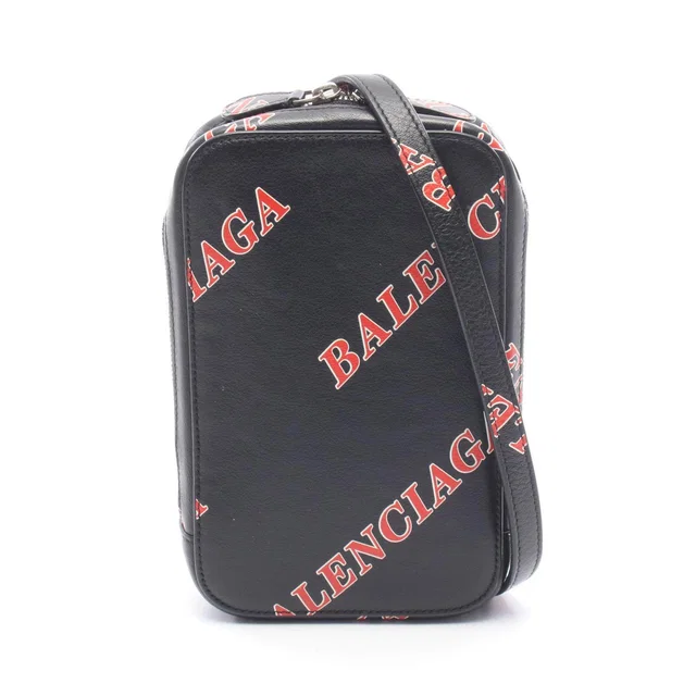 Balenciaga CASH ZIP PHONE HOLDER Leather Shoulder Bag in Leather from LuxUness
