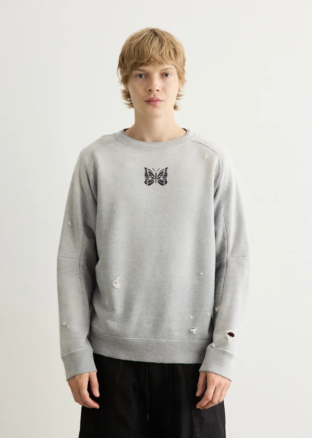 Needles Deconstructed Sweatshirt in Grey from Incu, photo 1 of 1