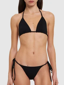 Éterne Side-knot bikini bottoms in 80% Nylon, 20% Spandex, photo 2 of 5 from LUISAVIAROMA