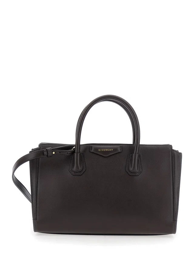 Givenchy Triomphe Top Handle Bag — Brown Calfskin in Brown Calfskin from HEWI