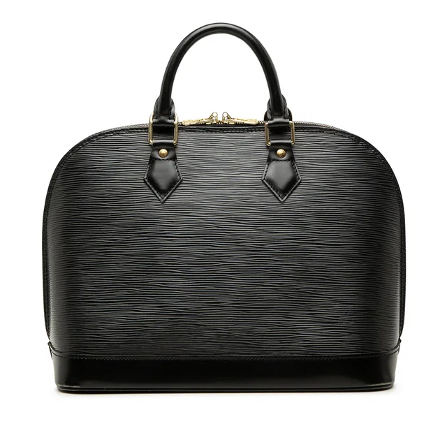 Black Louis Vuitton Epi Alma PM Handbag in Black Leather from Designer Revival