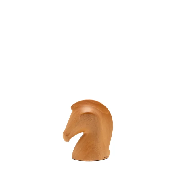 Hermès Samarcande Paperweight Solid Natural Mahogany/Smooth Taurillon Leather Naturel in Beige Leather from EMIER