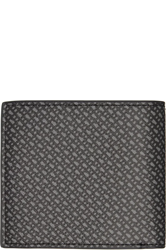 BOSS Black Grained Faux-Leather Wallet, photo 2 of 3 from SSENSE