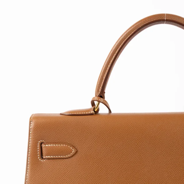 Hermès Kelly 35 Gold Courchevel GHW in Gold Leather from Labellov, photo 6 of 16