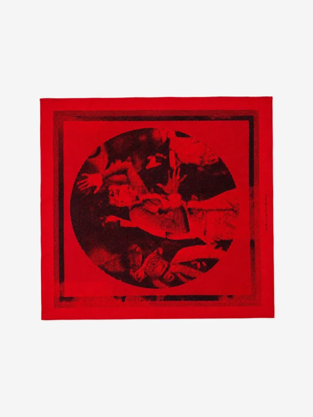 Hermès Red silk Josephine Danse scarf in Red Silk from Sign of the Times