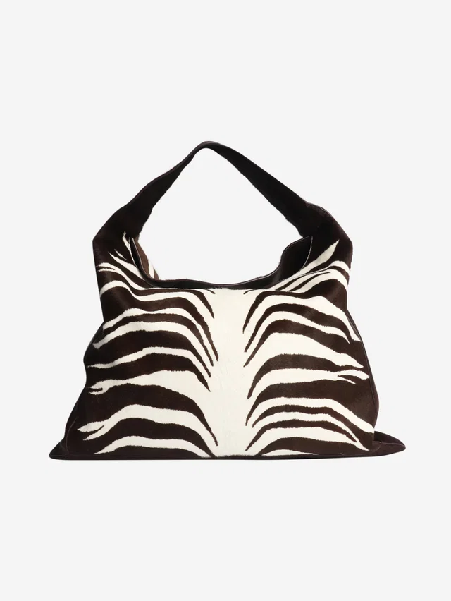 Bottega Veneta Brown large Hop pony-hair bag in Brown Calfskin from Sign of the Times