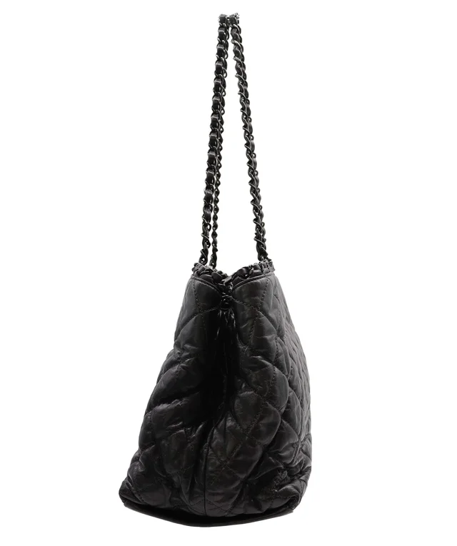Chanel Chain Around Tote Bag Black Calfskin Black Hardware #14 in Black Calfskin from Luxury Promise, photo 2 of 2