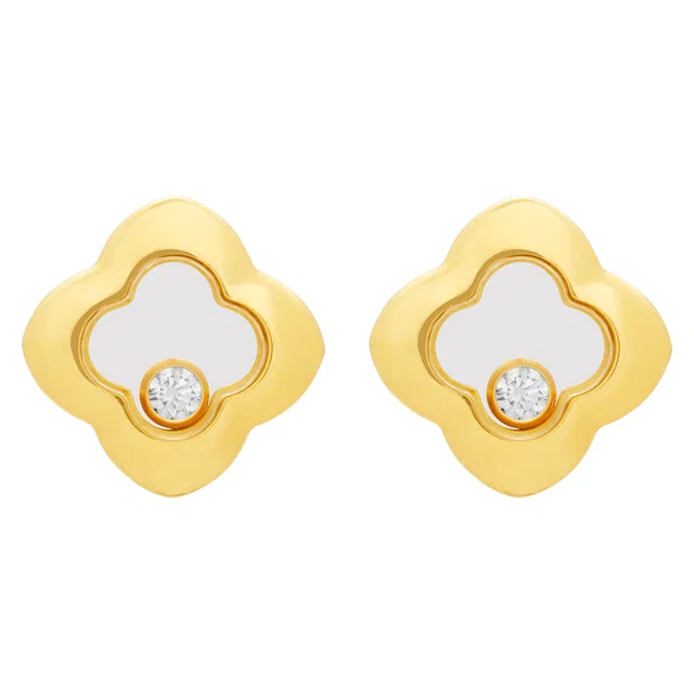 Chopard Happy Diamonds earrings in 18k in Yellow Gold from Gray And Sons