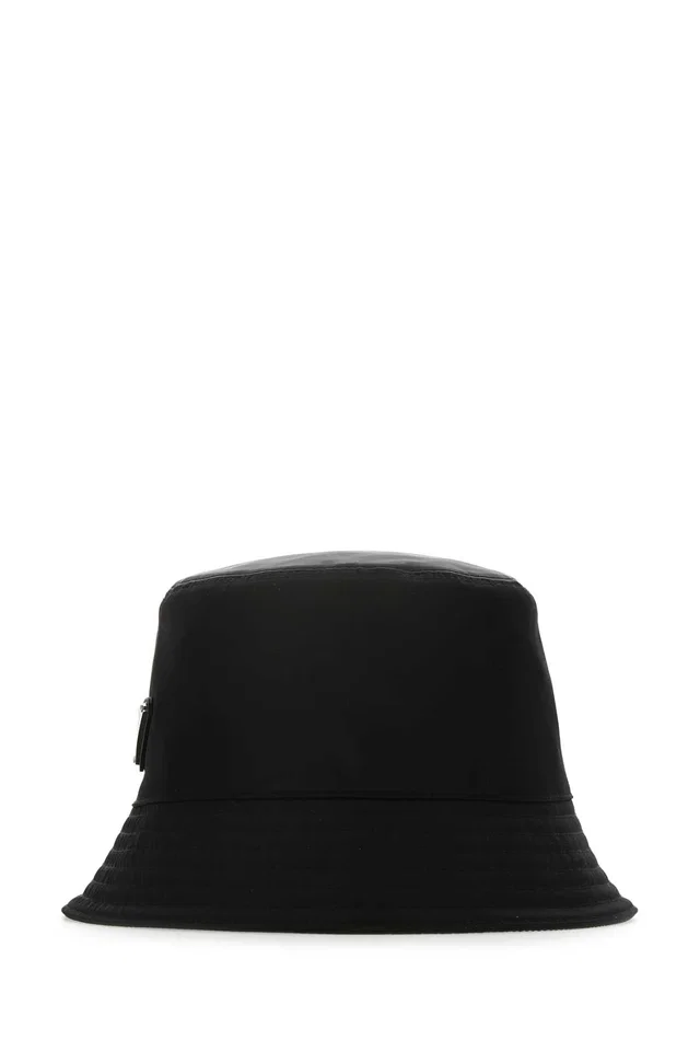 Prada Bucket Recycled Nylon Hat — Black in Black Nylon from HEWI