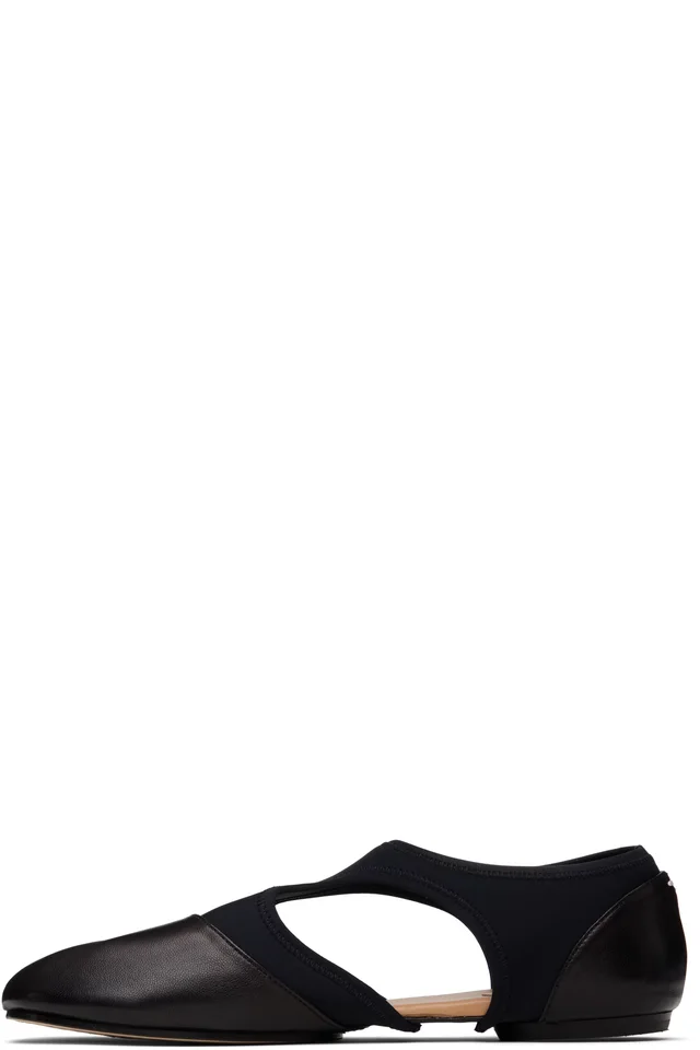 Maison Margiela Black Tabi Jazz Loafers, photo 3 of 4 from SSENSE