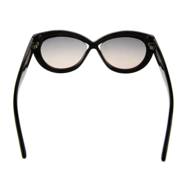 Tom Ford Women's Cat eye Sunglasses - Black in black from Depop, photo 2 of 3