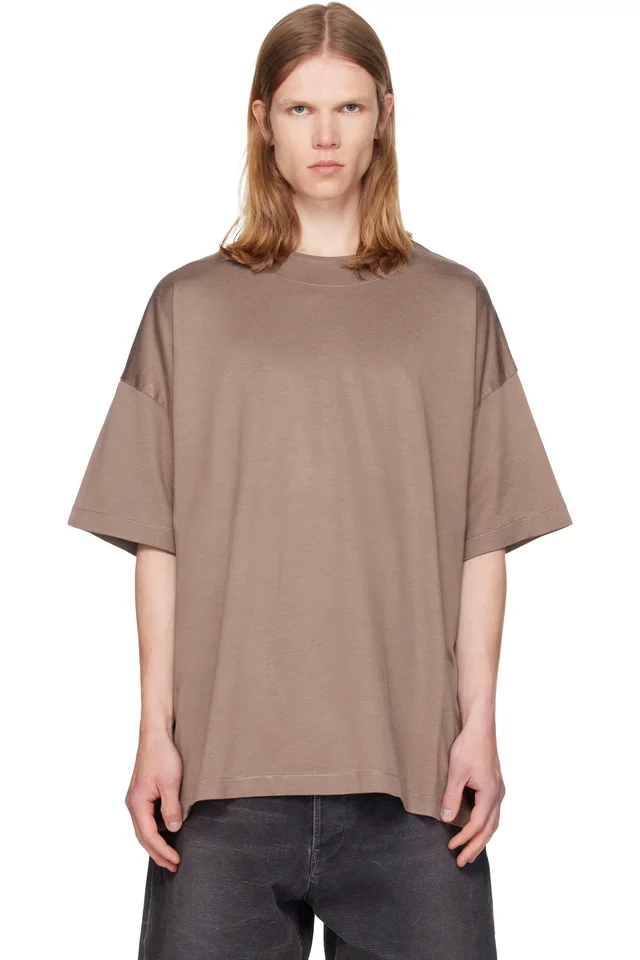 Fear of God Tan Cotton Rayon T-shirt, image 1 of 1 from SSENSE