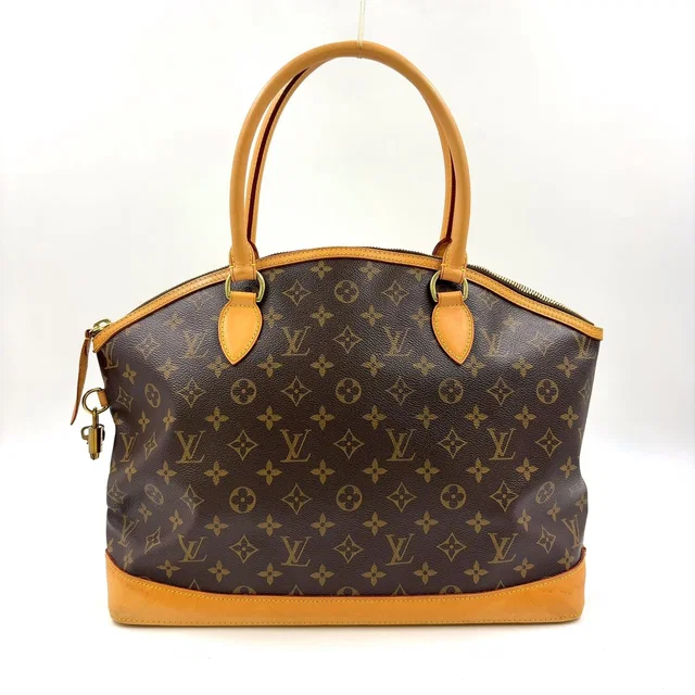 Louis Vuitton Rock It Oriental Monogram Leather Brown Tote Bag Gold in Brown Leather from The Reluxe