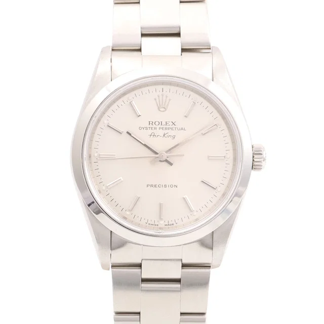 Rolex Around 1996 Air-King 34mm 1400 Automatic Silver in Silver from VINTAGE QOO TOKYO