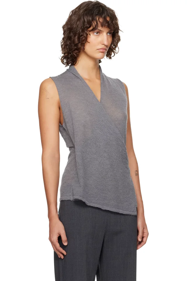 Paloma Wool Gray Sans Tank Top, photo 2 of 4 from SSENSE