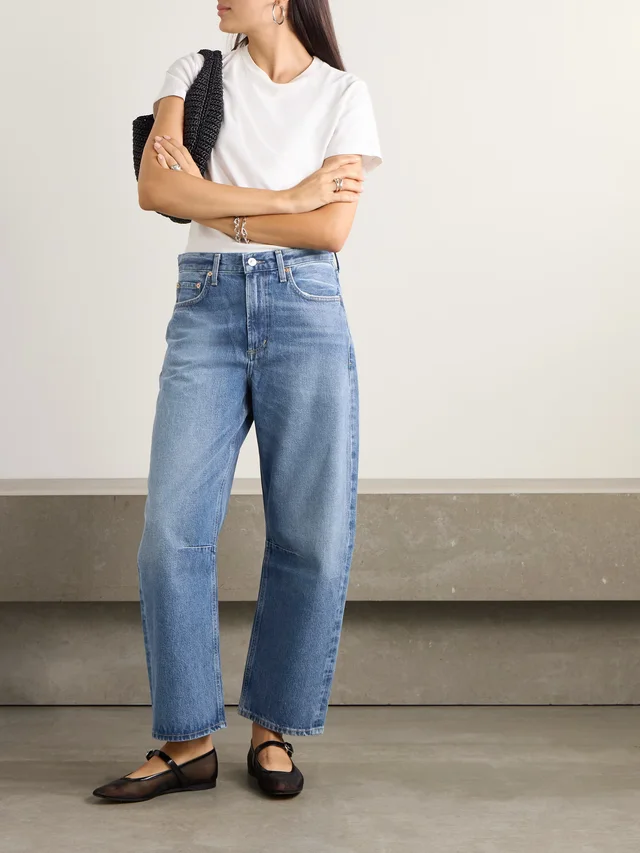 CITIZENS OF HUMANITY Miro mid-rise barrel-leg recycled jeans in Blue, photo 2 of 2 from NET-A-PORTER (Canada)