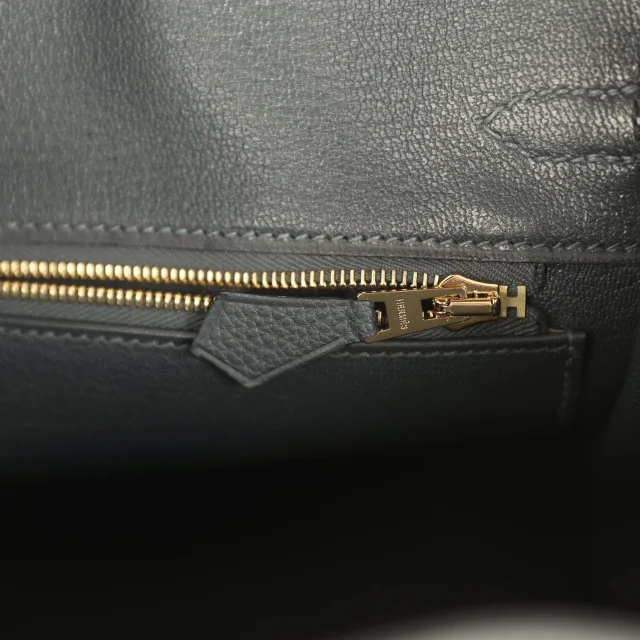 Hermès Birkin 25 Gris Misty Togo Gold Hardware in Grey Togo leather from Madison Avenue Couture, photo 9 of 9