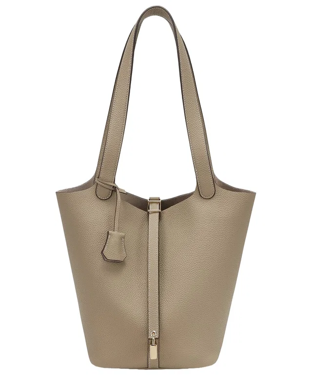 Tiffany & Fred Paris Pebbled Leather Bucket Tote, image 1 of 1 from Rue La La