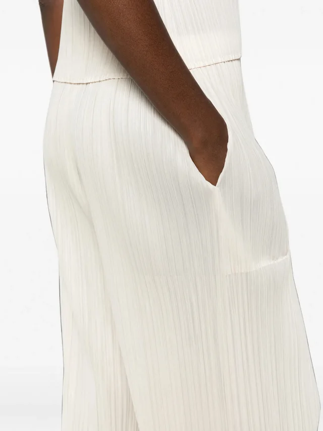 Pleats Please By Issey Miyake Pleated cropped trousers, photo 2 of 3 from SENSER