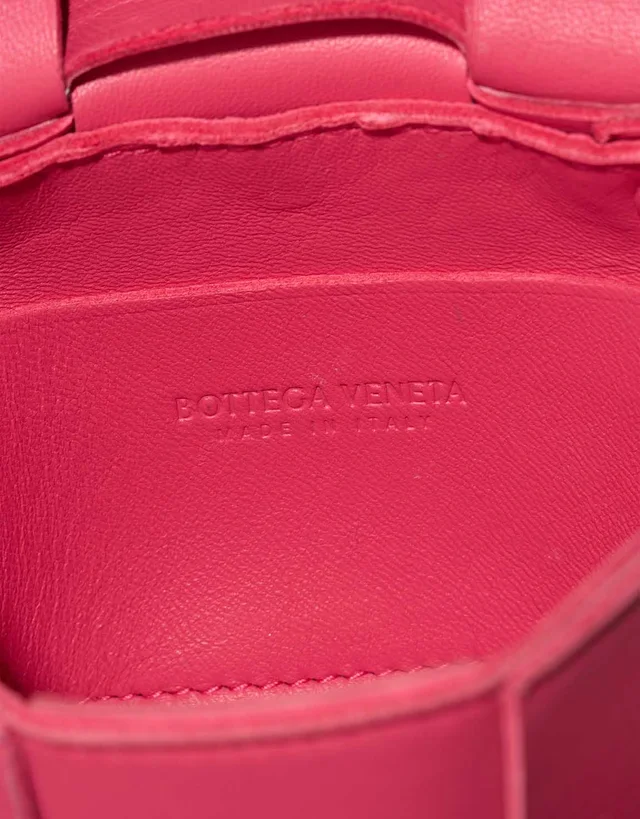 Bottega Veneta Cassette Micro Lamb Pink in Pink Lambskin from SACLÀB, photo 8 of 10