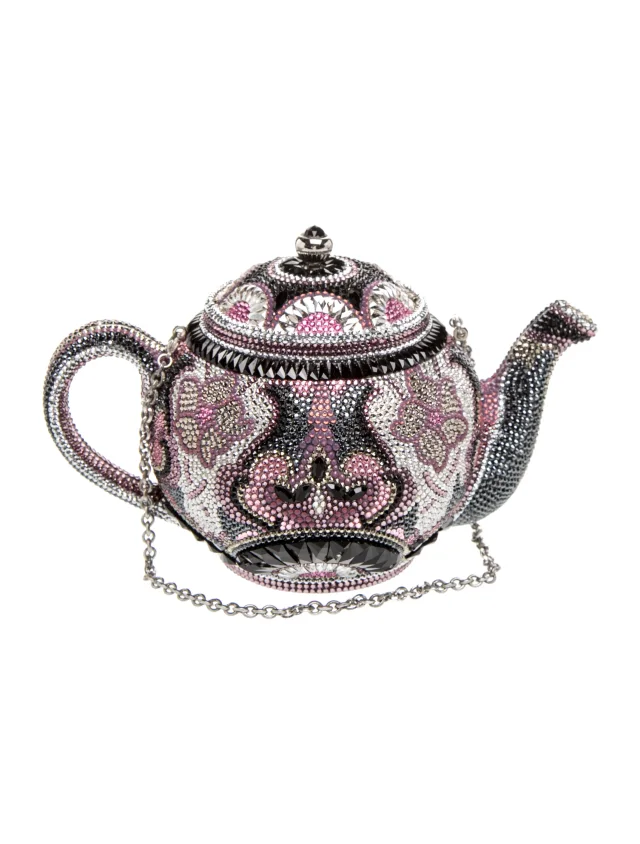 Judith Leiber Crystal Earl Grey Teapot in multicolor Satin from The RealReal, photo 4 of 6