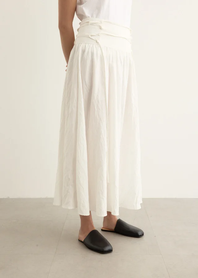 Incu Collection Meridian Lace Up Skirt in White from Incu, photo 1 of 1