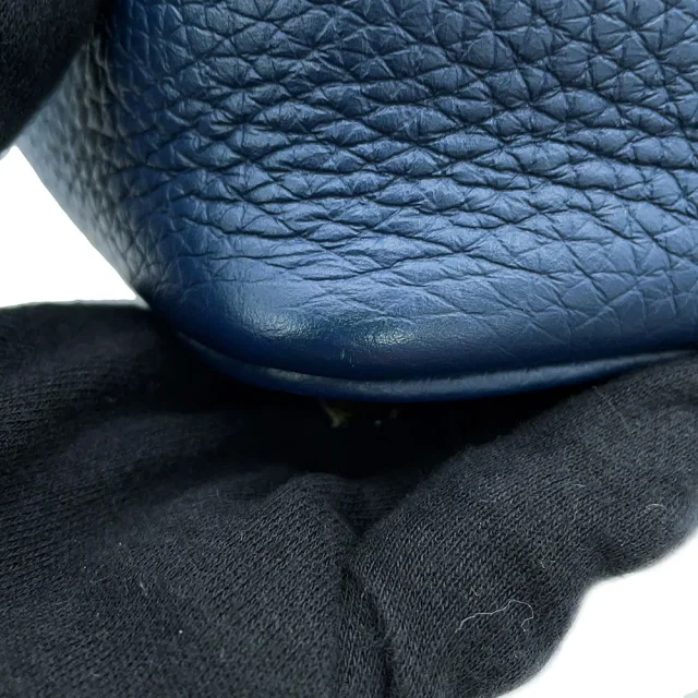 Hermès Picotin Lock Blue de Prusse Taurillon Clemence Size PM in Blue Clemence leather from GALLERY RARE, photo 9 of 15