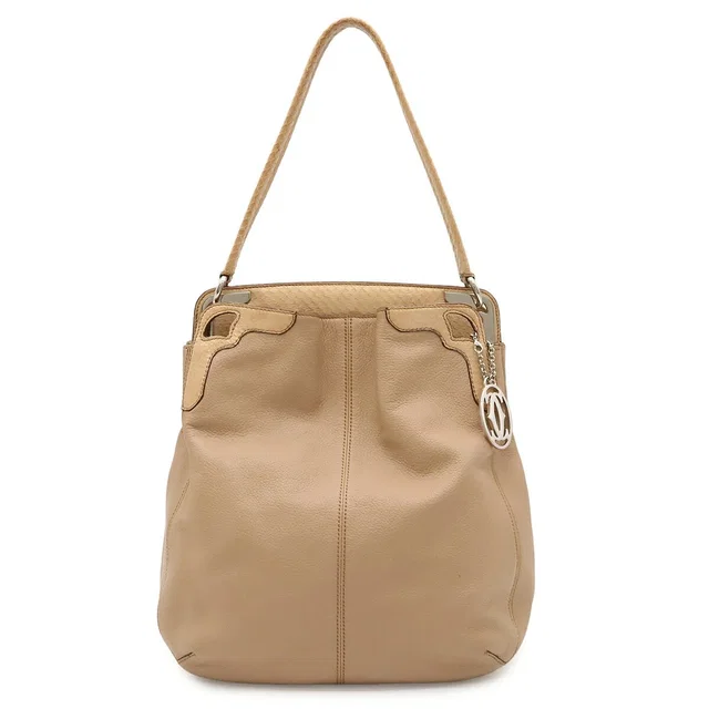 Marcello de Cartier Leather Python Shoulder Tote in Python from LuxUness
