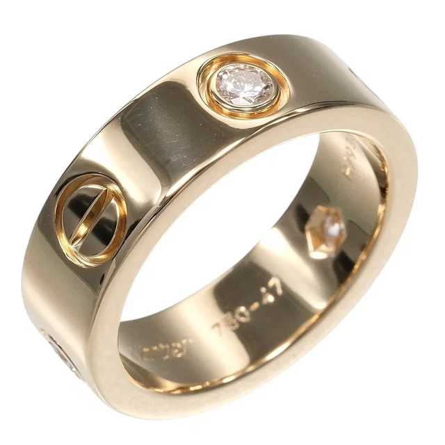 Cartier Love Au750 Diamond Ring Size 7 from LuxUness